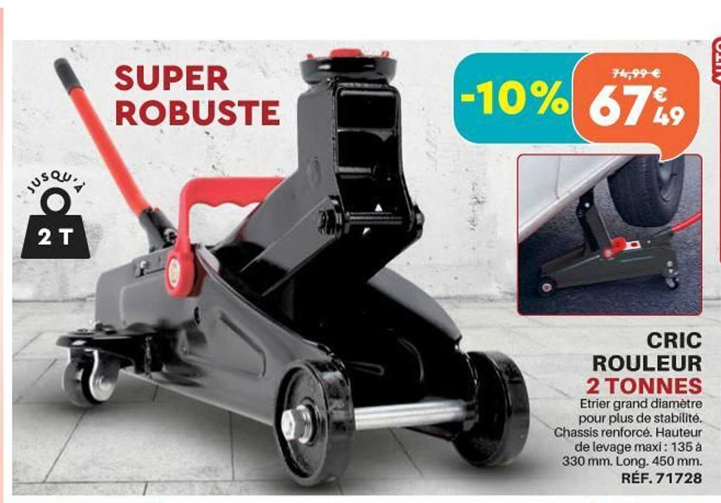 cric rouleur 2 tonnes
