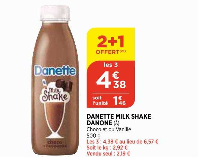 danette milk shake danone