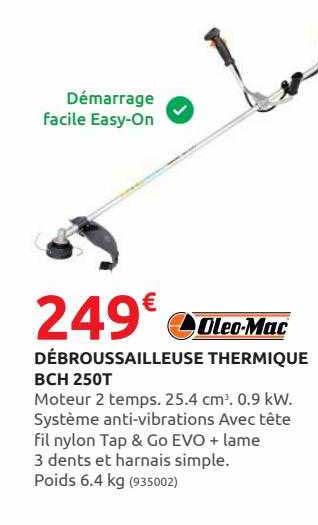 débroussailleuse thermique bch 250t oleo-mac