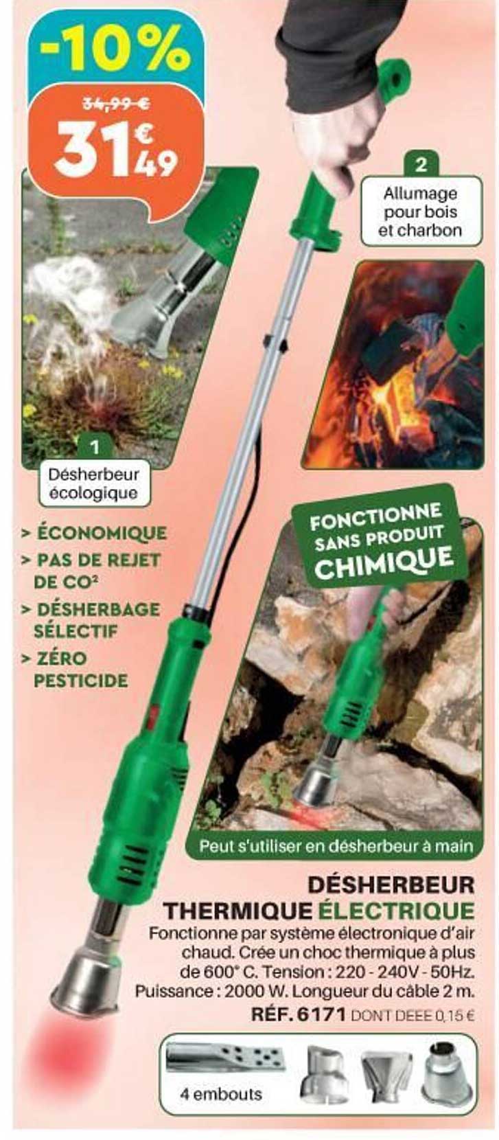 Désherbeur Thermique électrique