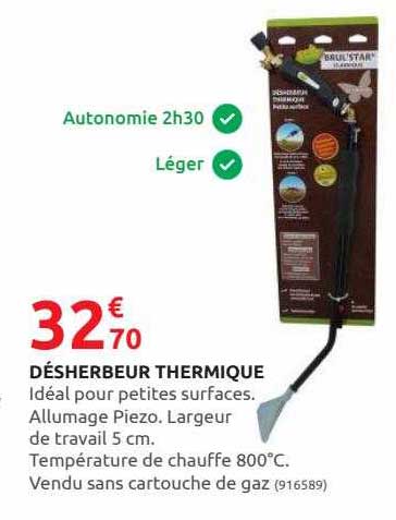 désherbeur thermique idéal pour petites surfaces