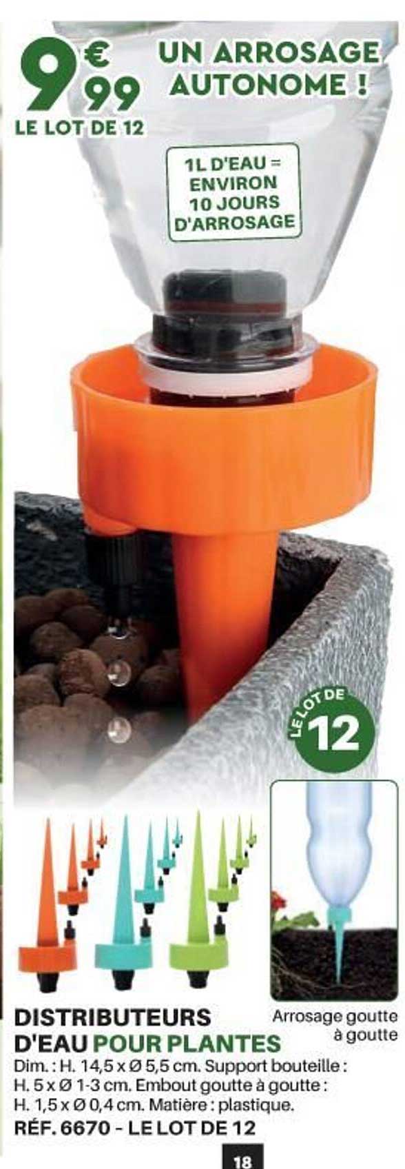 distributeurs d'eau pour plantes