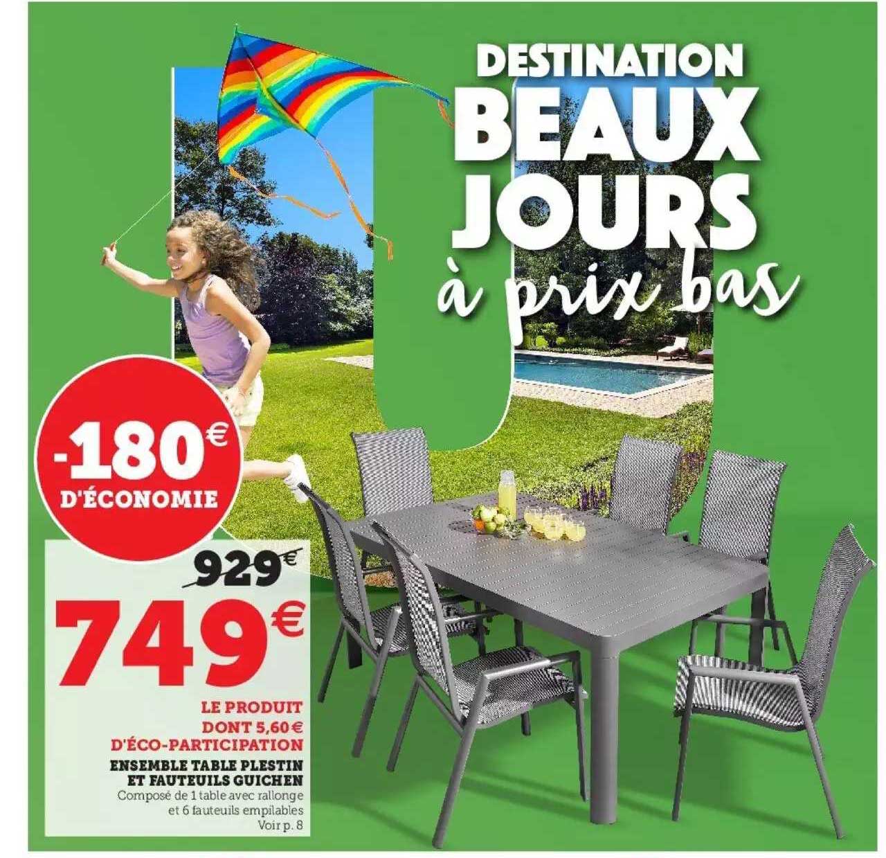 Ensemble Table Plestin Et Fauteuils Guichen