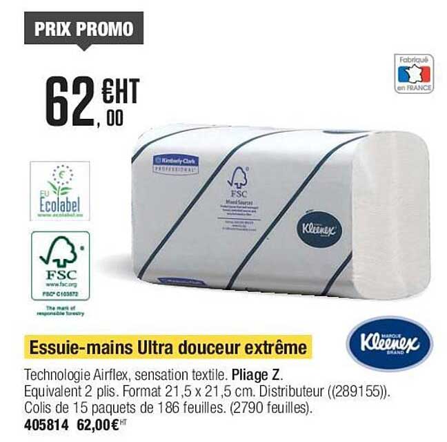 essuie-mains ultra douceur extrême