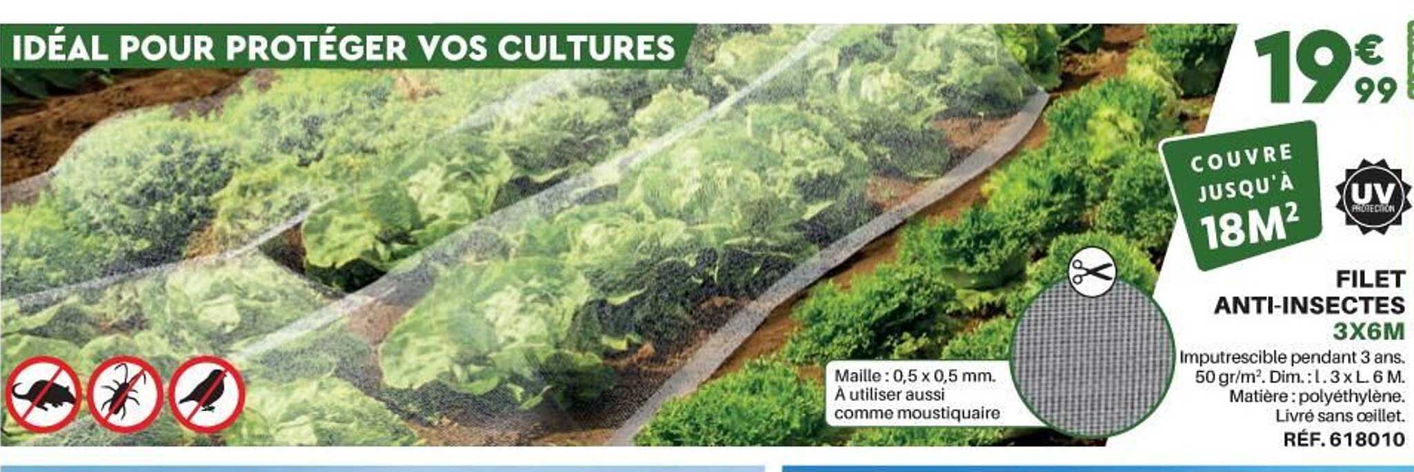 filet anti-insectes 3x6m