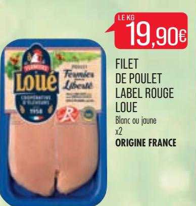 Filet De Poulet Label Rouge Loué