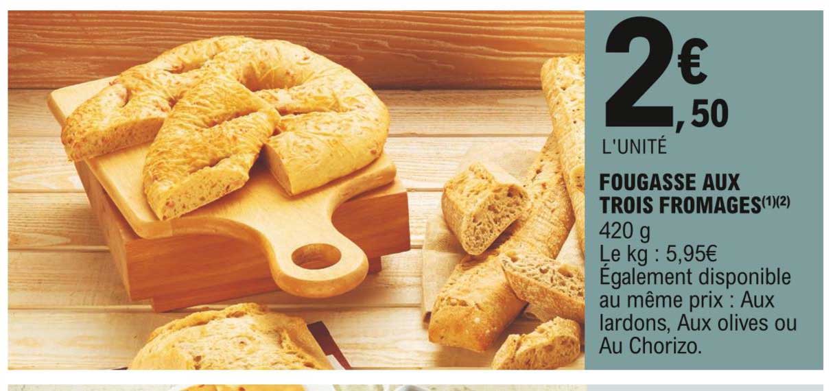 fougasse aux trois fromages