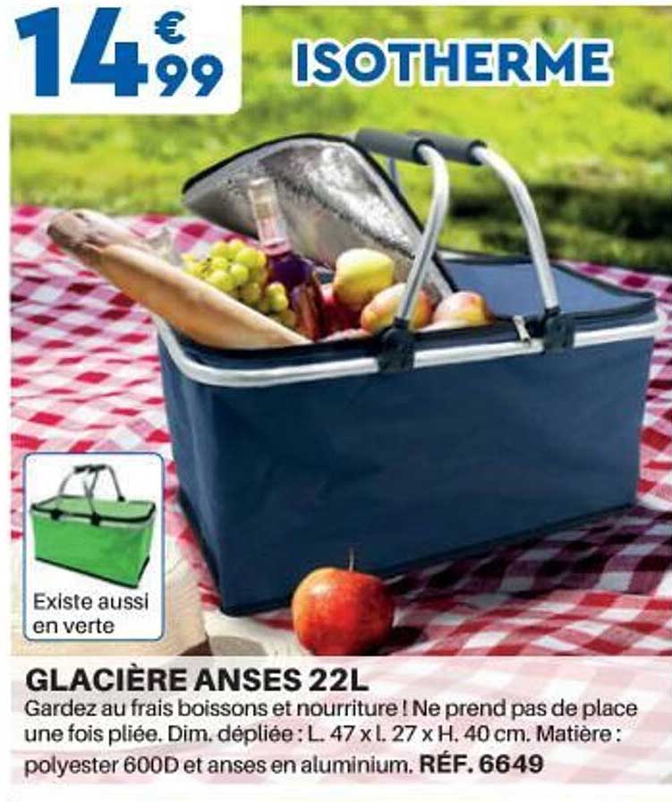 glacière anses 22l