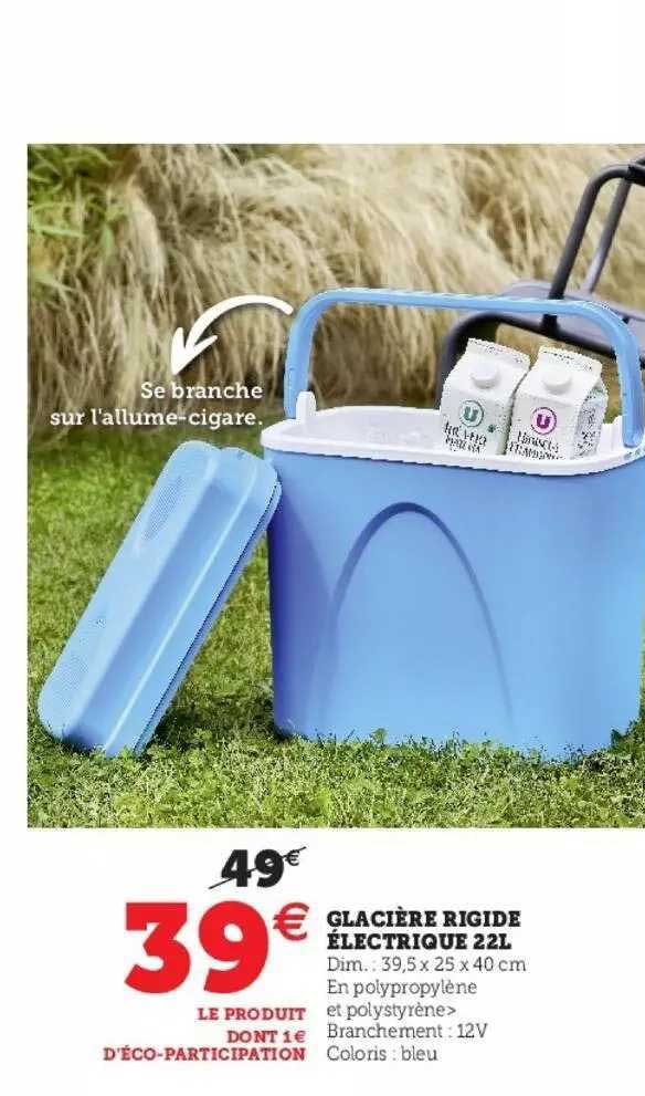 glacière rigide électrique 22l