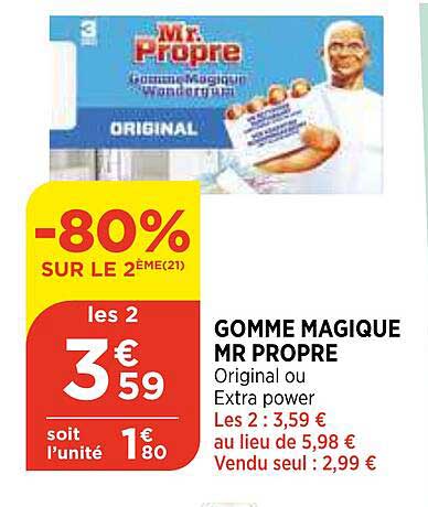 gomme magique mr propre