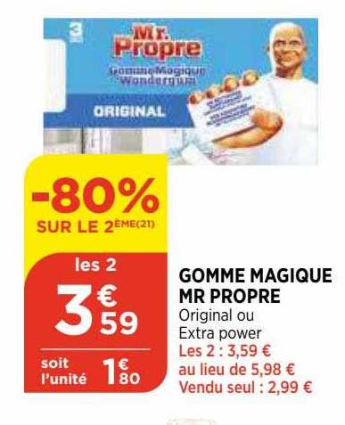 gomme magique mr propre