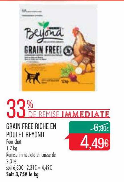 grain free riche en poulet beyond