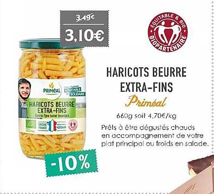 haricots beurre extra-fins priméal