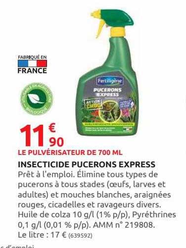 insecticide pucerons express