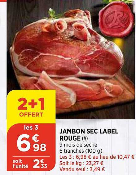 Jambon Sec Label Rouge