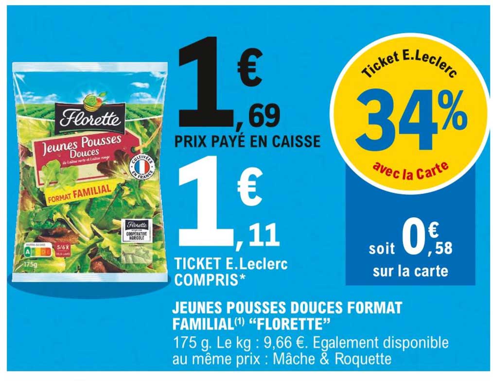 Jeunes Pousses Douces Format Familial "florette"