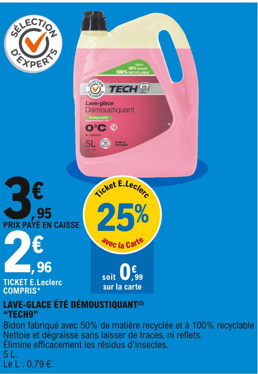 lave-glace été démoustiquant "tech9"