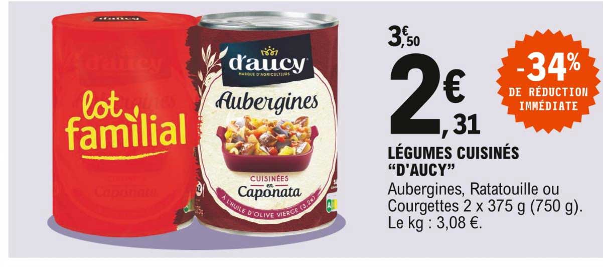 Légumes Cuisinés "d'aucy"
