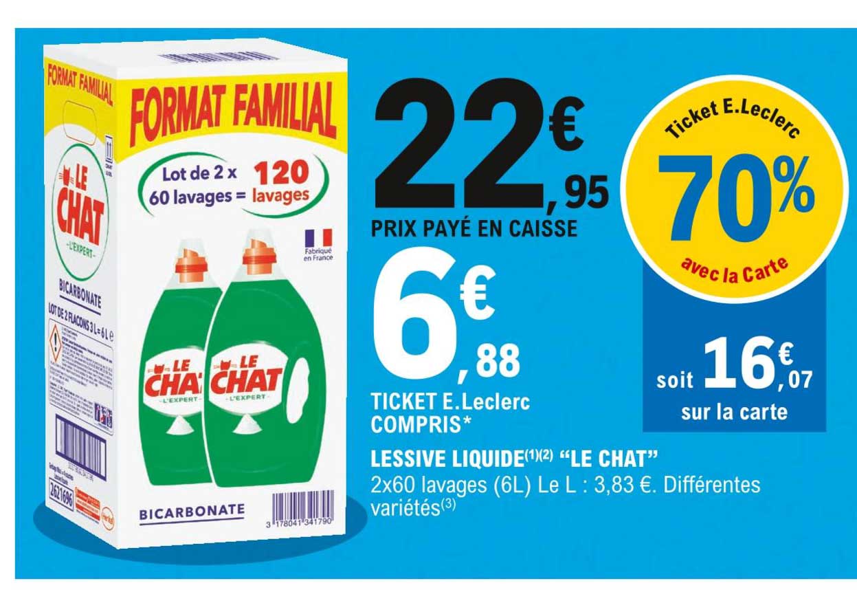 Lessive Liquide "le Chat"