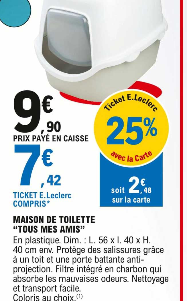 maison de toilette "tous mes amis"