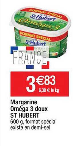 margarine oméga 3 doux st hubert