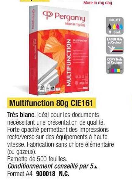 multifunction 80g cie161