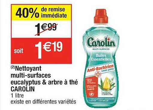 nettoyant multi-surfaces eucalyptus & arbre à thé carolin