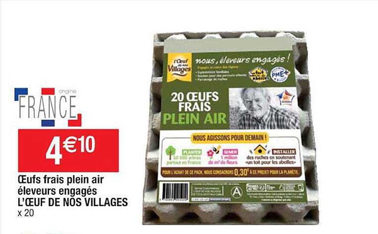 oeufs frais plein air éleveurs engagés l'œuf de nos villages