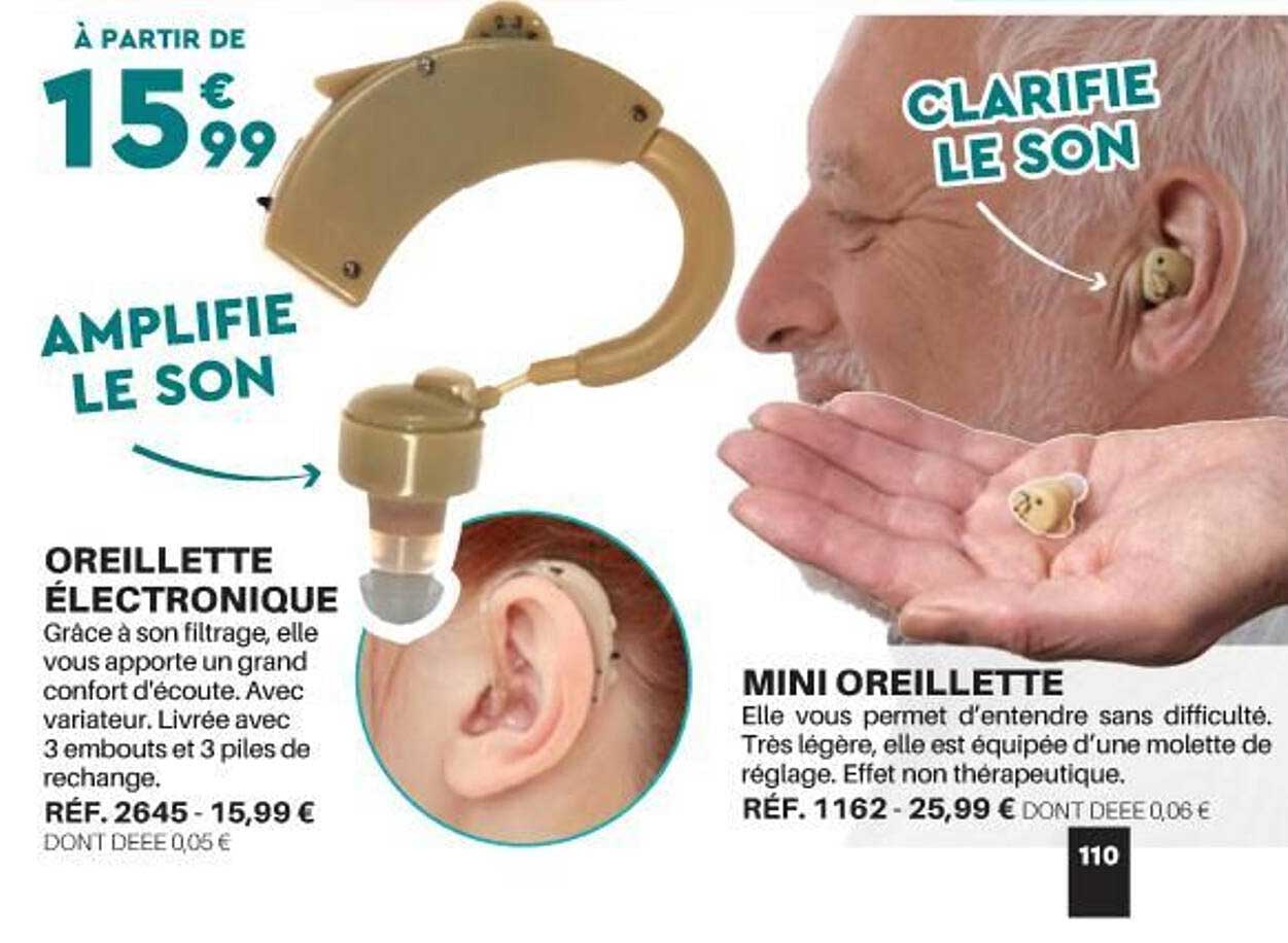 oreillette électronique mini oreillette