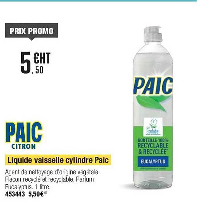 paic citron liquide vaisselle cylindre paic