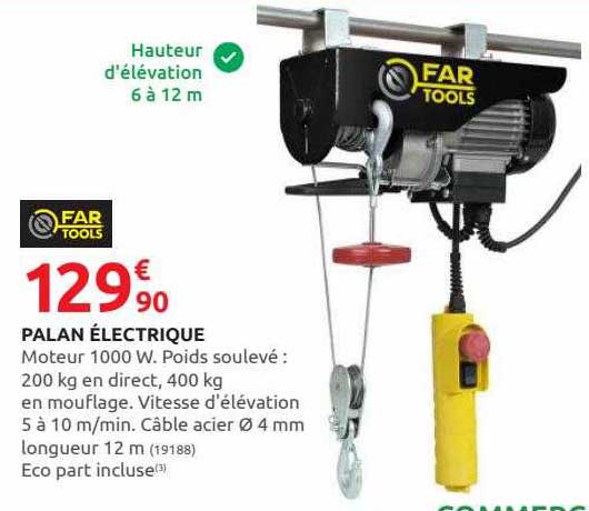palan électrique far tools