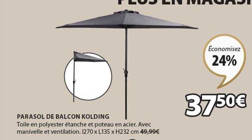 Parasol De Balcon Kolding