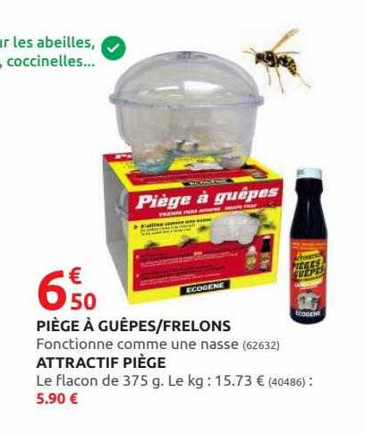 piège à guêpes frelons attractif piège