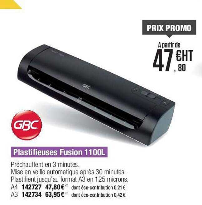 plastifieuse fusion 1100l gbc