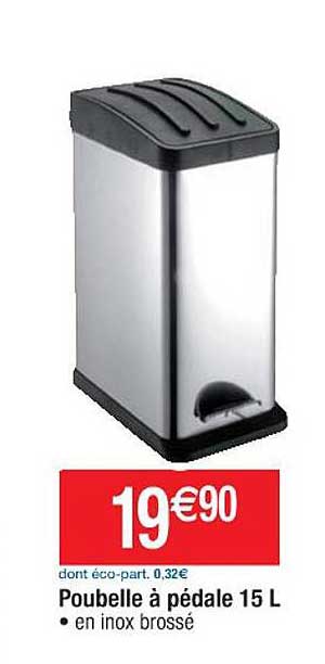Poubelle à Pédale 15 L