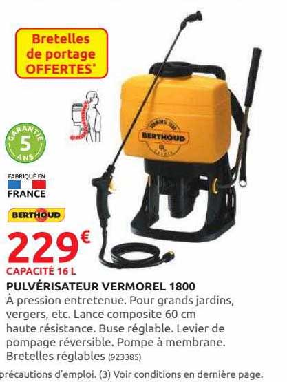 Pulvérisateur Vermorel 1800 Berthoud