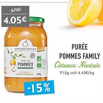 purée pommes family côteaux nantais