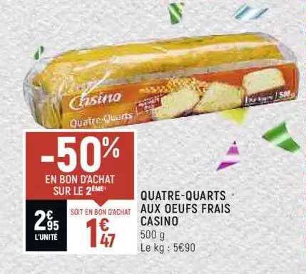Quatre-quarts Aux Oeufs Frais Casino