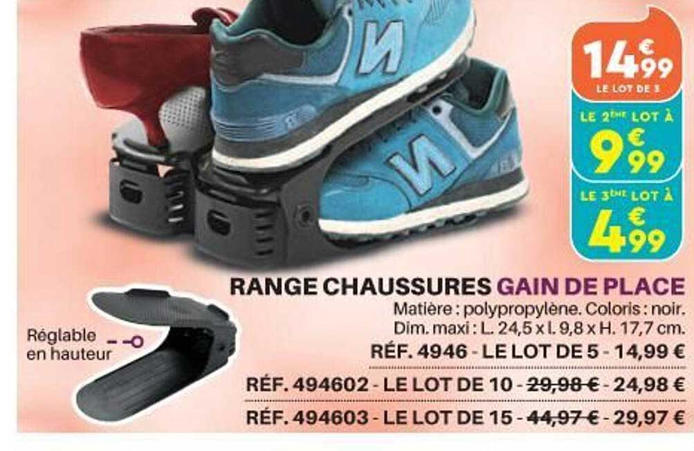 range chaussures gain de place
