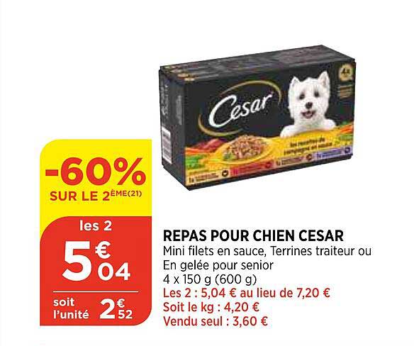 Repas Pour Chien Cesar