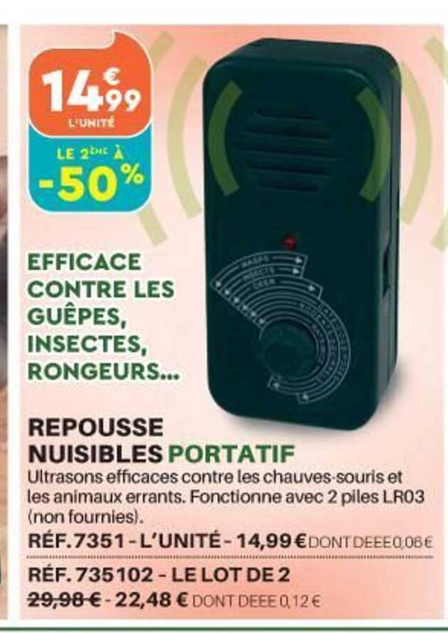 repousse nuisibles portatif