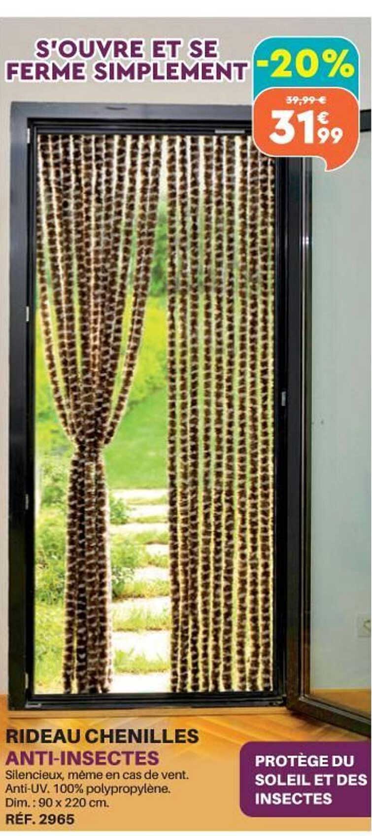 rideau chenilles anti-insectes