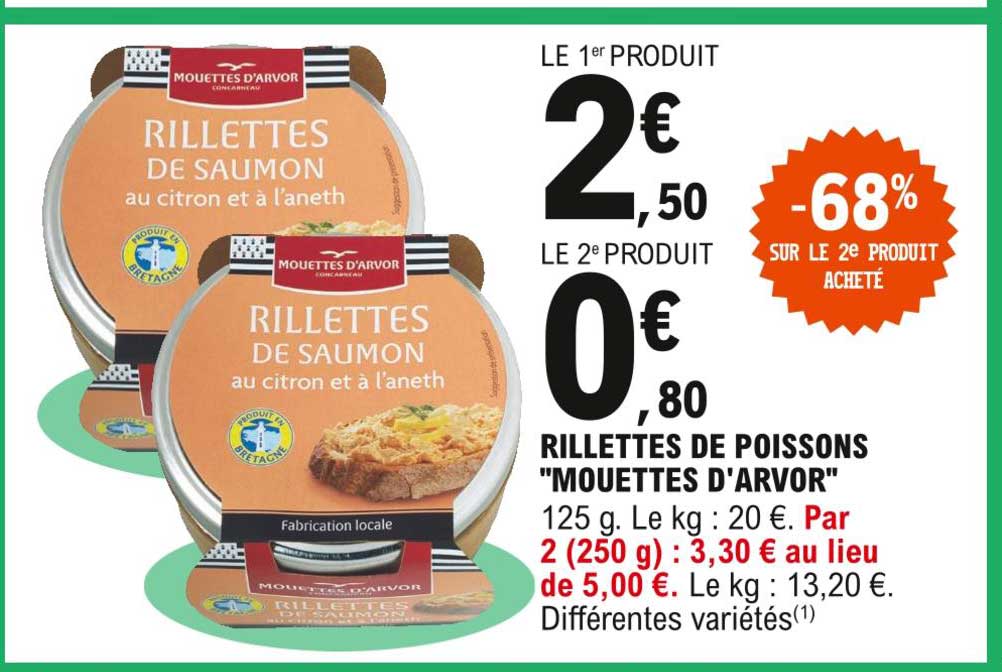 rillettes de poissons "mouettes d'arvor"