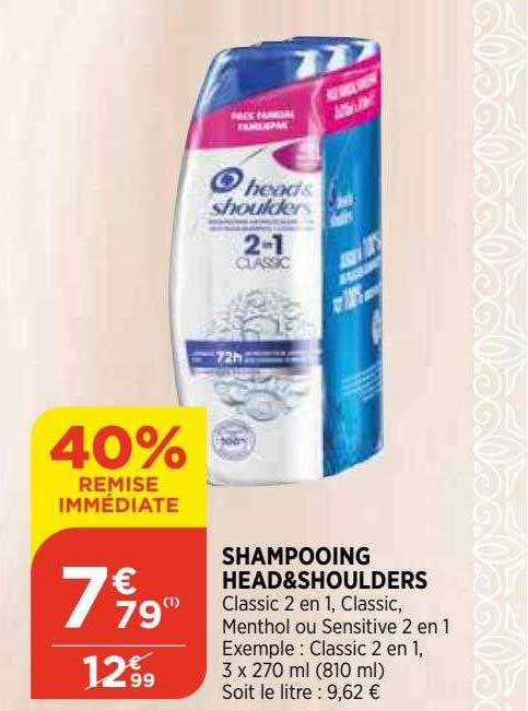 Shampooing Head & Shoulders