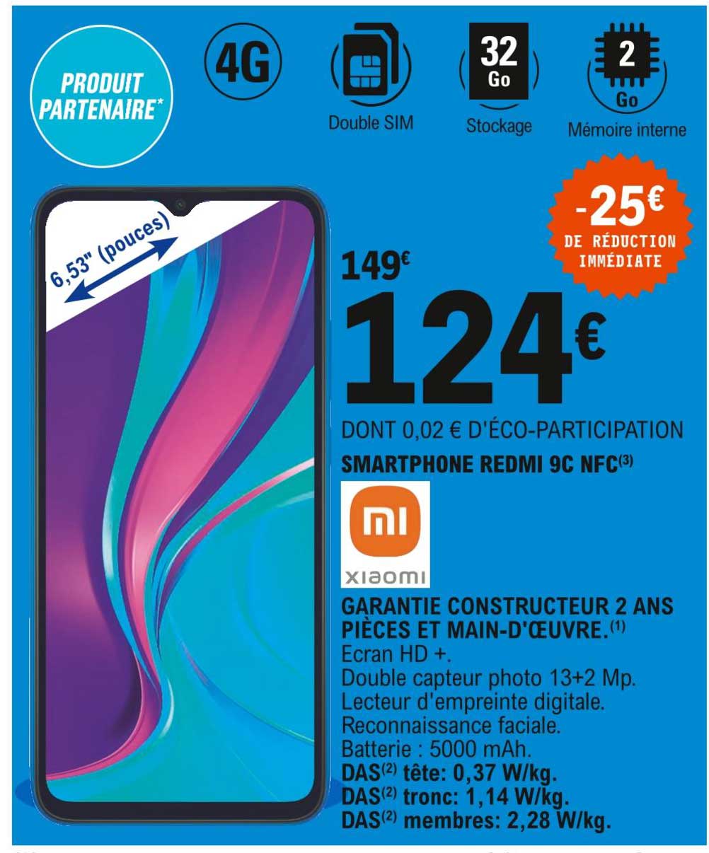 smartphone redmi 9c nfc xiaomi