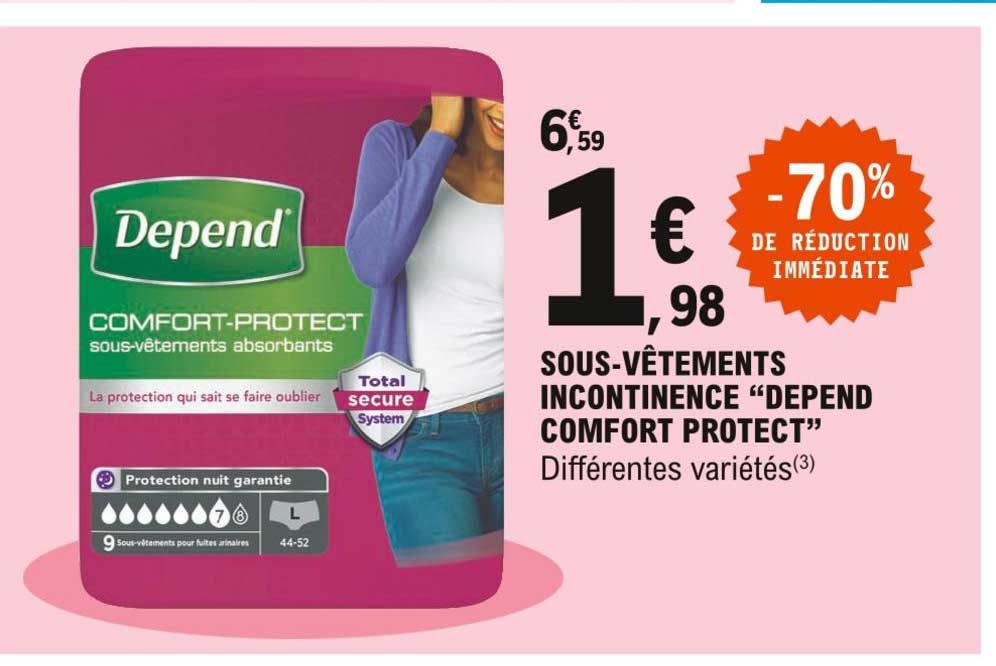 Sous-vêtements Incontinence "depend Comfort Protect"