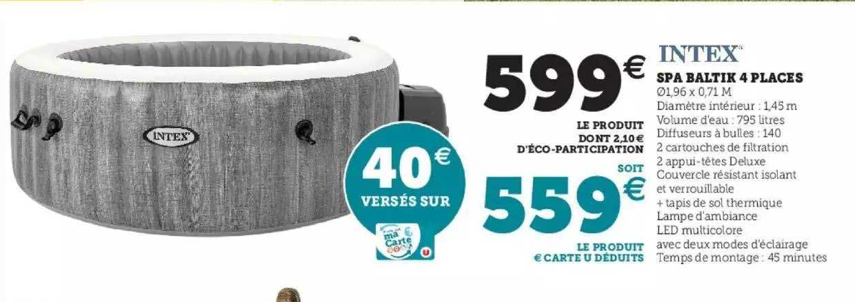 spa baltik 4 places intex