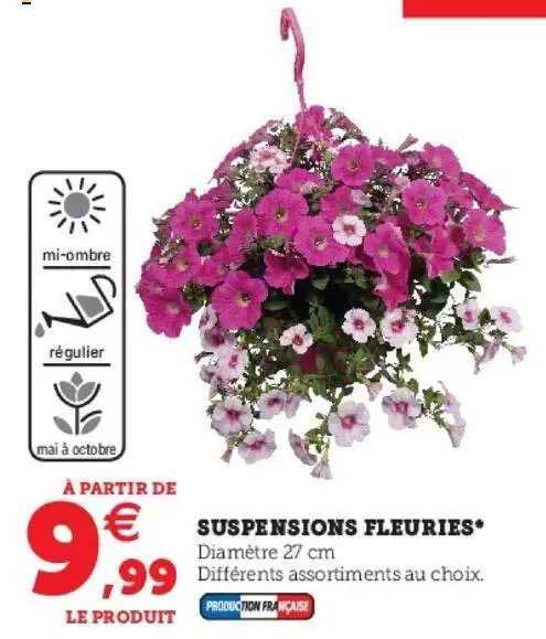 suspensions fleuries
