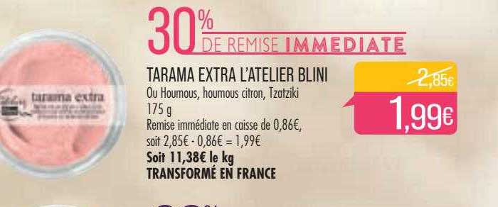 tarama extra l'atelier blini