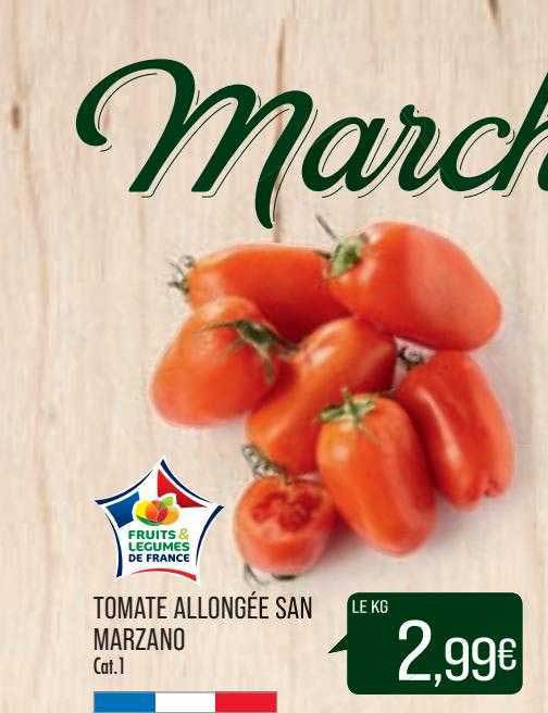 tomate allongée san marzano